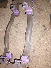 lubricated brake caliper bracket